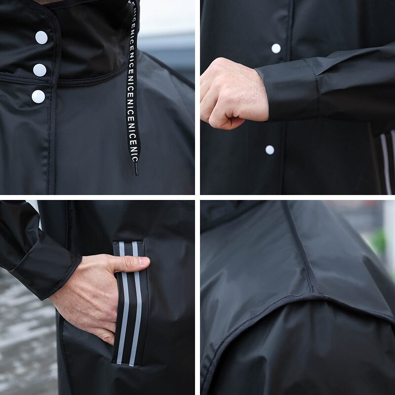 Full body men's fashion one-piece thick poncho