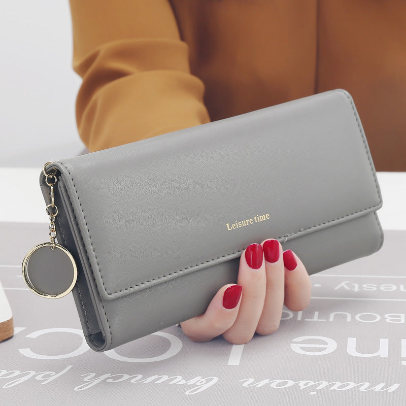 Lady holding wallet