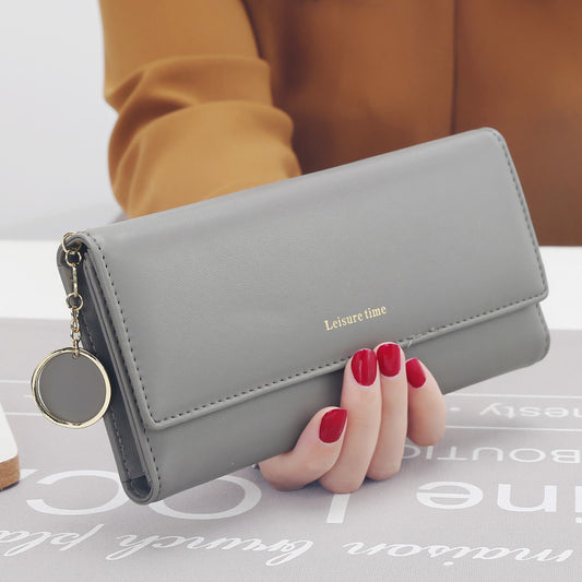 Lady holding wallet