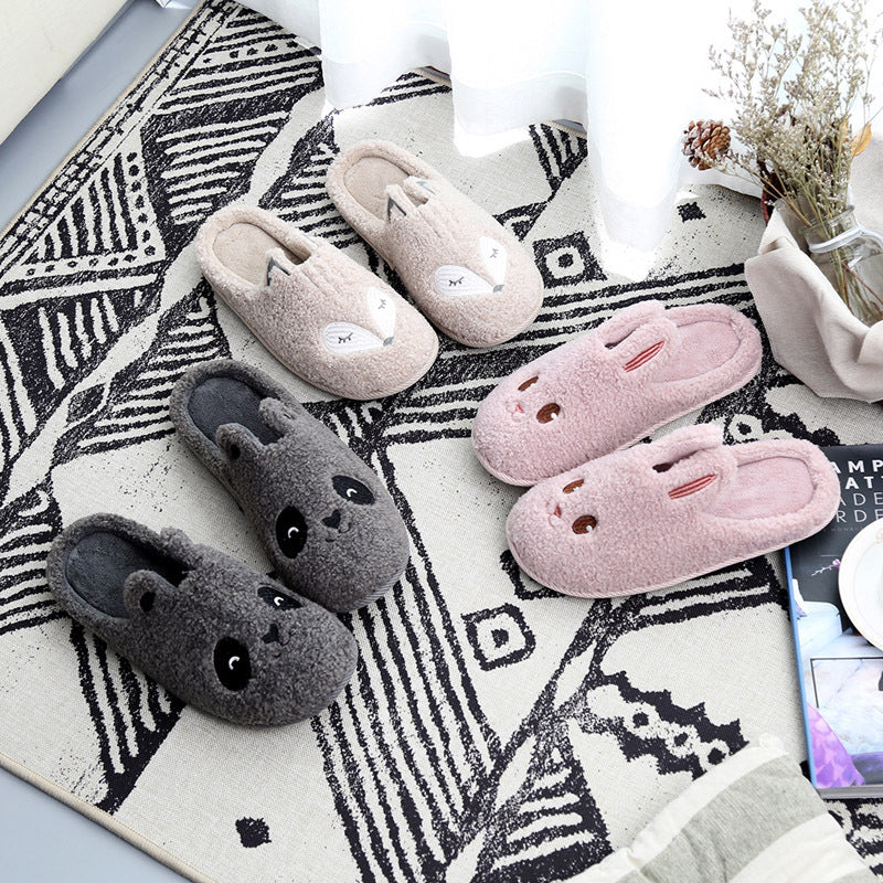 Lovers soft cotton slippers