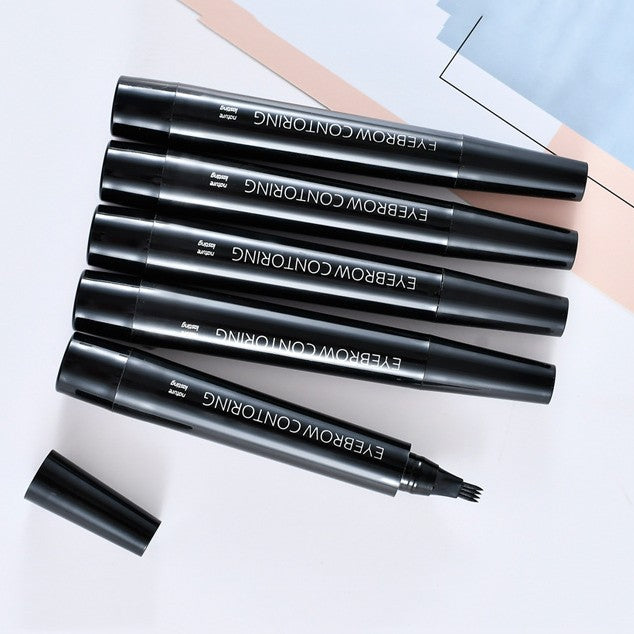 Simulation Bionic Roots Distinctive Eyebrow Pencil Four-tip Waterproof Sweatproof Female