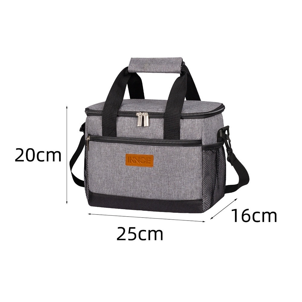 Portable Outdoor Insulated Tote Bag Foldable Made From Thickened Oxford Fabric With Leak Proof Insulation