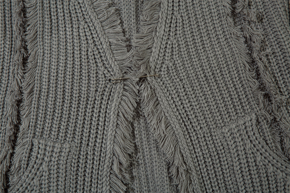 Bf Lazy Sweater Cat Beard Knitted Cardigan