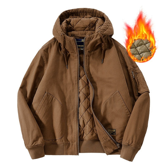 Casual Flight Hooded Jacket Men's Coat Loose