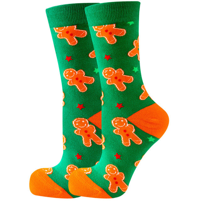 Christmas Santa Claus Women's Socks Elk Tide