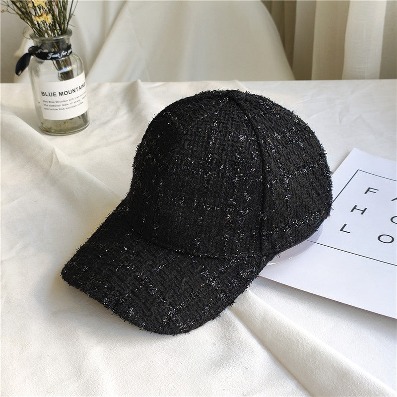 Hat Lady Autumn And Winter New Character Grain When Tweed