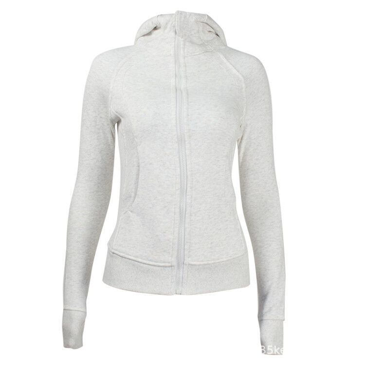Yoga Clothes Coat Sports Full Zipper Hooded Sweatshirt