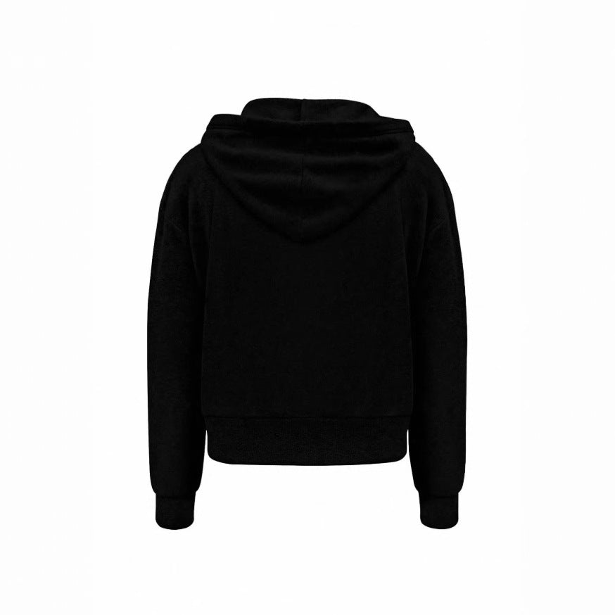 European And American Fashion Y2K-style American-style Hooded Cardigan Sweatshirt