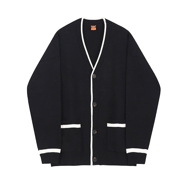 Men's Knitting Loose Sweater Coat