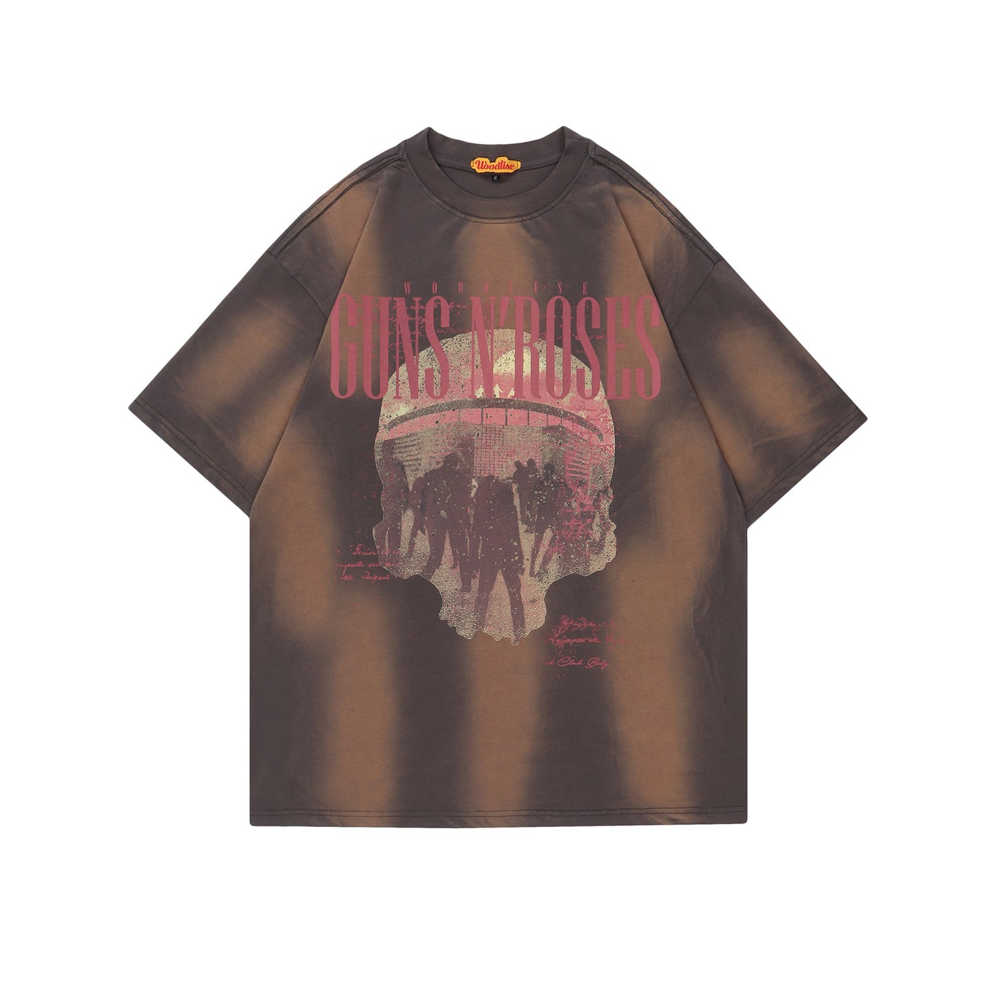 Retro Fashion Brand Multi-bit Spray Color Short-sleeved T-shirt