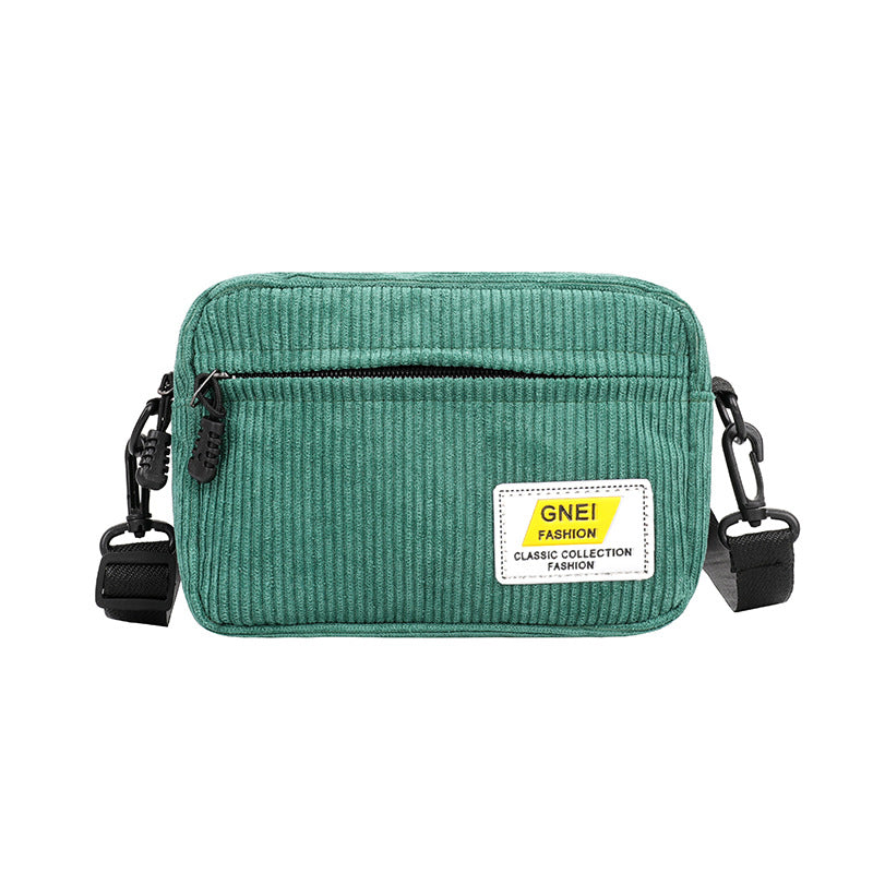 Broadband Messenger Retro Fleece Women's Canvas Small Bag