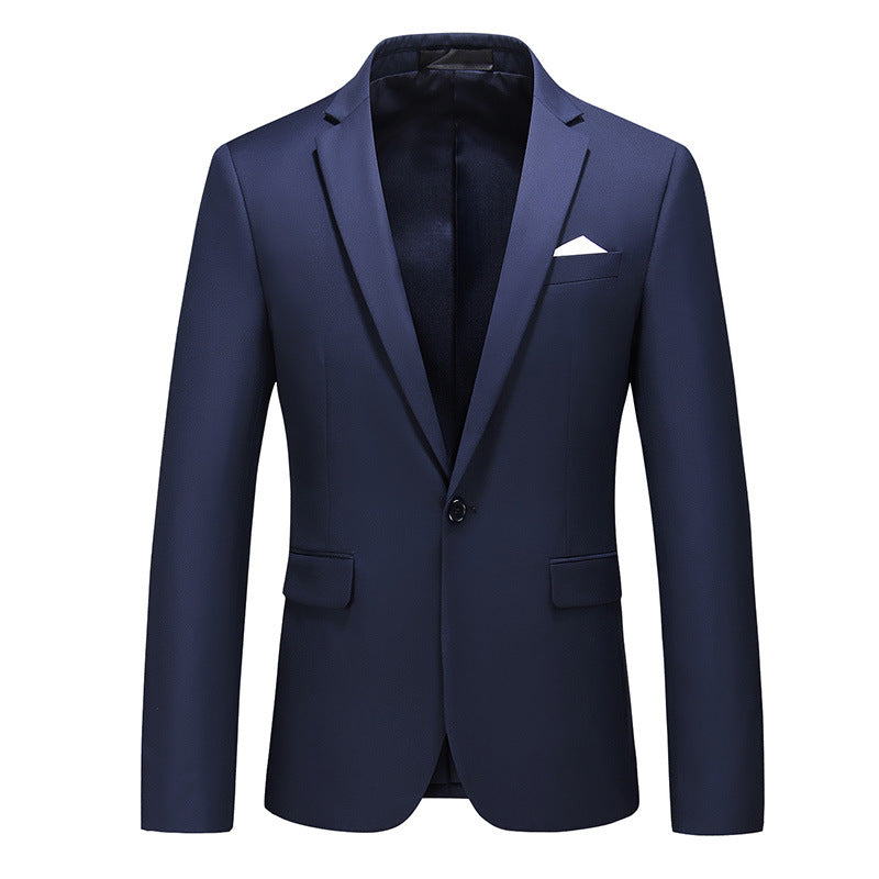 Habitjakke til mænd, koreansk stil, slim fit, business