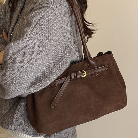 Womens Stylish Vintage Suede Bag