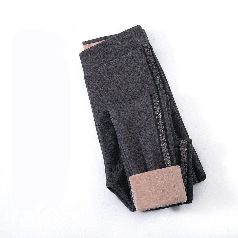 Plus Velvet Thickened Side Strips Sports Large Size