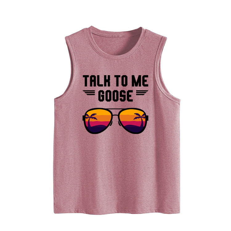 Letter Sleeveless Strap European And American Women's Top