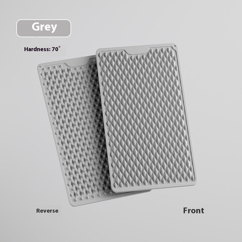 Anti-slip Bath Silicone Double Hardness Thickened Massage Mat