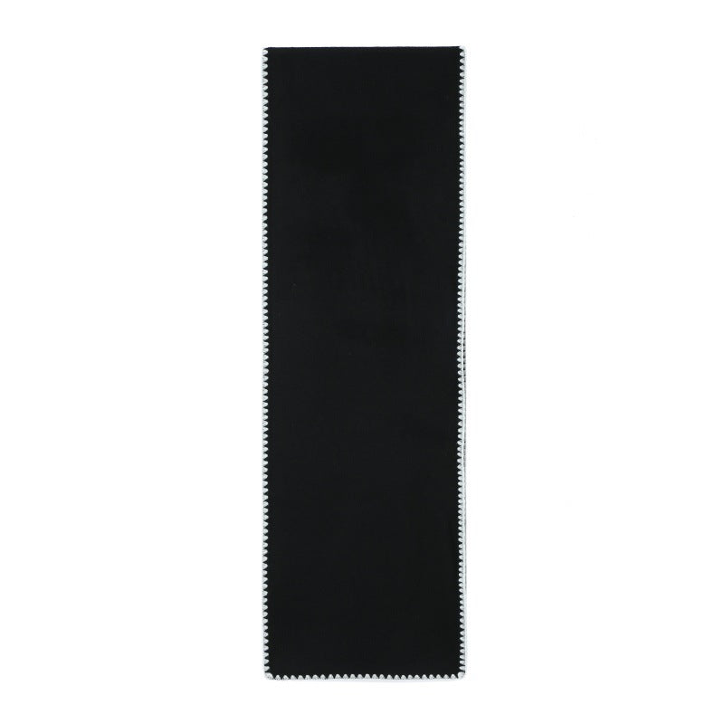 Double-sided Men's Lady Couple Casual High-grade Solid Color Scarf