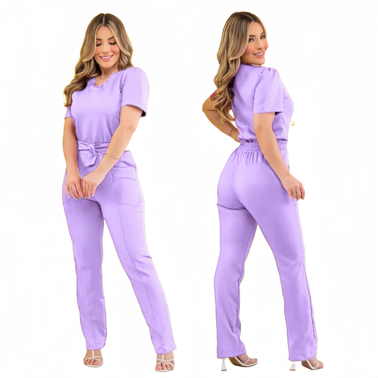Womens Surgical Isolation Beauty Salon Work Pants