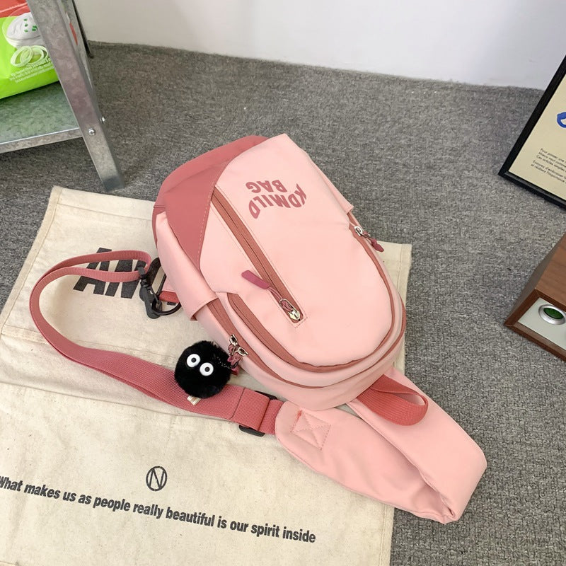 Japansk Crossbody Taske til Kvinder, Casual, Stor Kapacitet, Mode Skuldertaske
