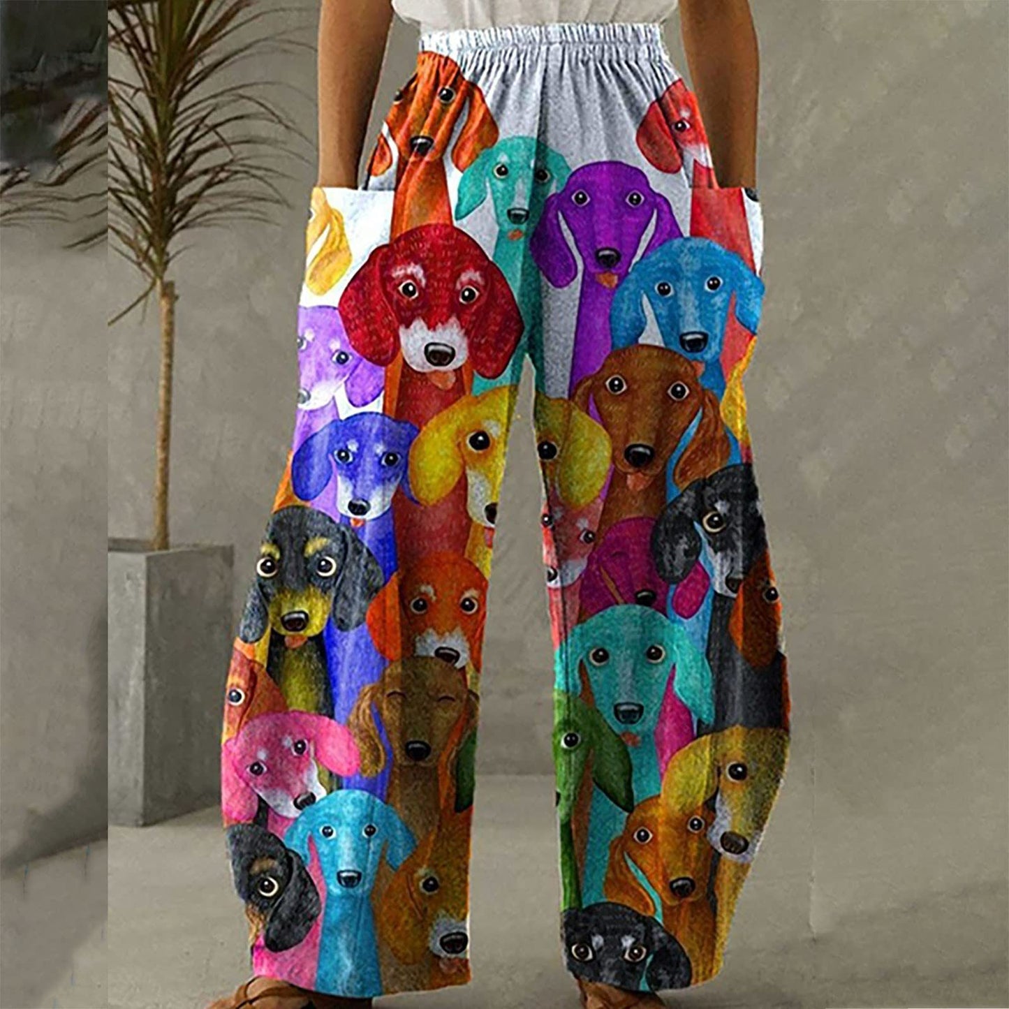 Women's Loose Casual Straight-leg Wide-leg Pants