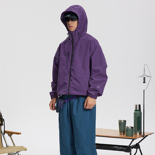Men's And Women's Fashion Simple Outdoor Sports Shell Jacket
