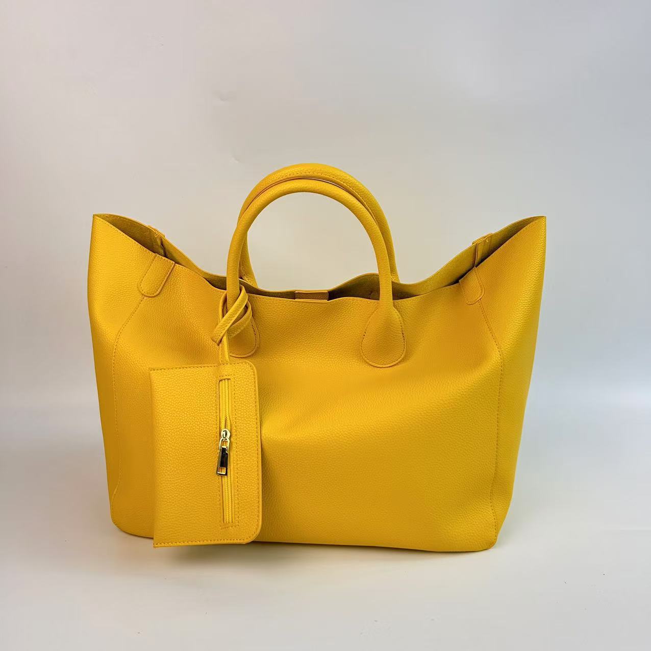 Ladies' Fashion Soft Leather Tote Bag