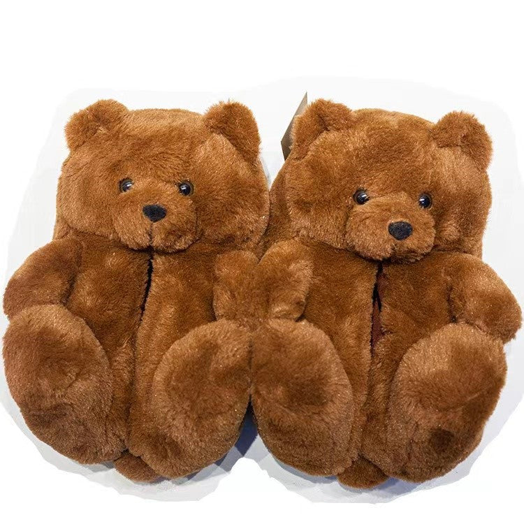 Indoor Cartoon Extra Thick Non-slip Animal Cotton Slippers