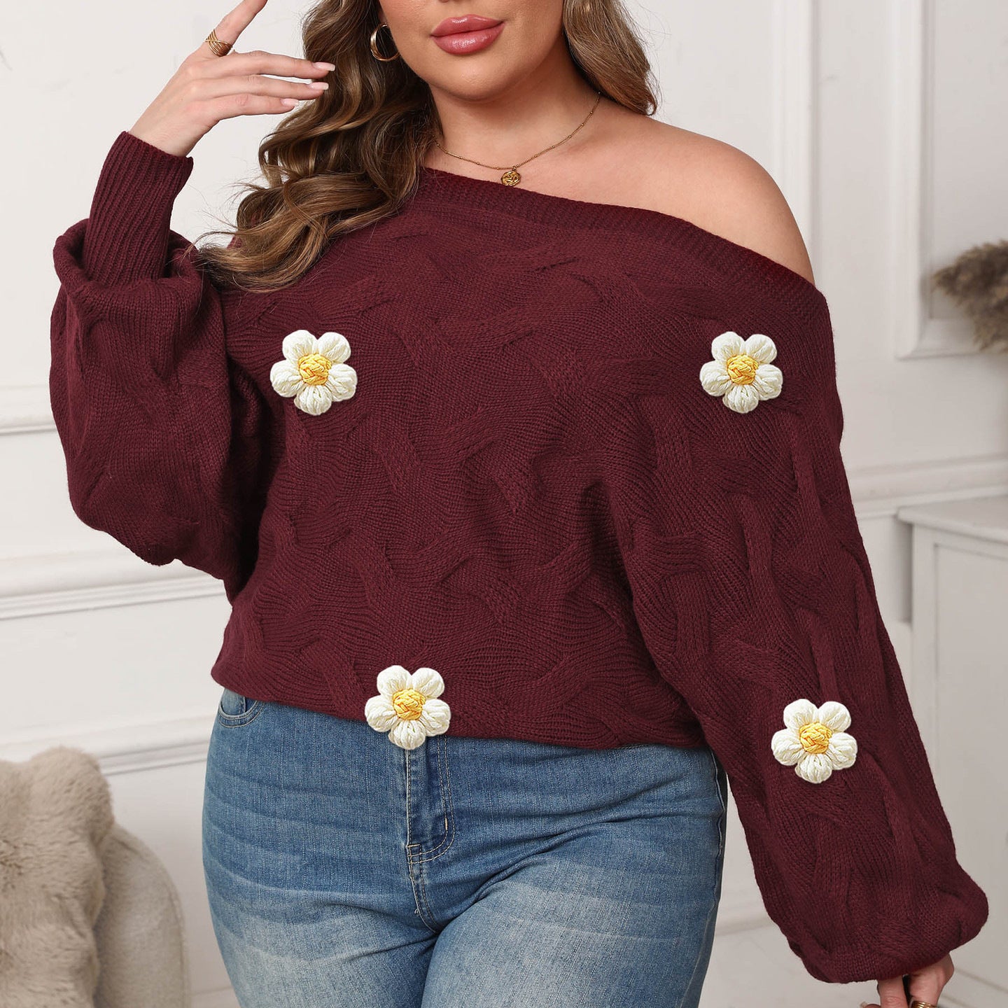 Batwing Sleeve Loose Pullover Female Female
