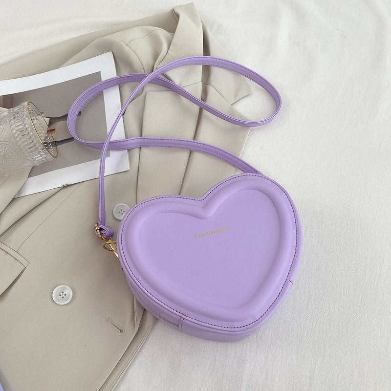Fashion Heart Shaped Shoulder Messenger Bag