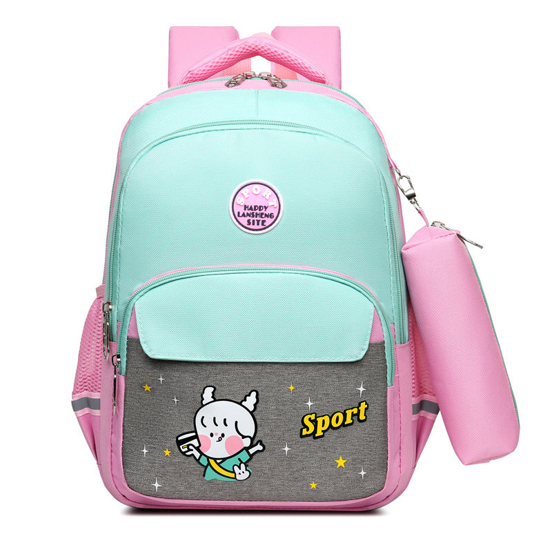 Girls' Lightweight Ridge Protection Backpack For Elementary School Students
