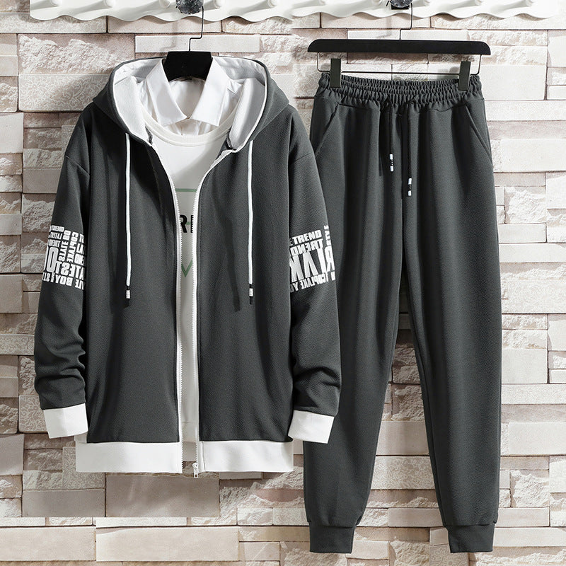 Sweater Suit Men's Korean Version Trend Loose Casual