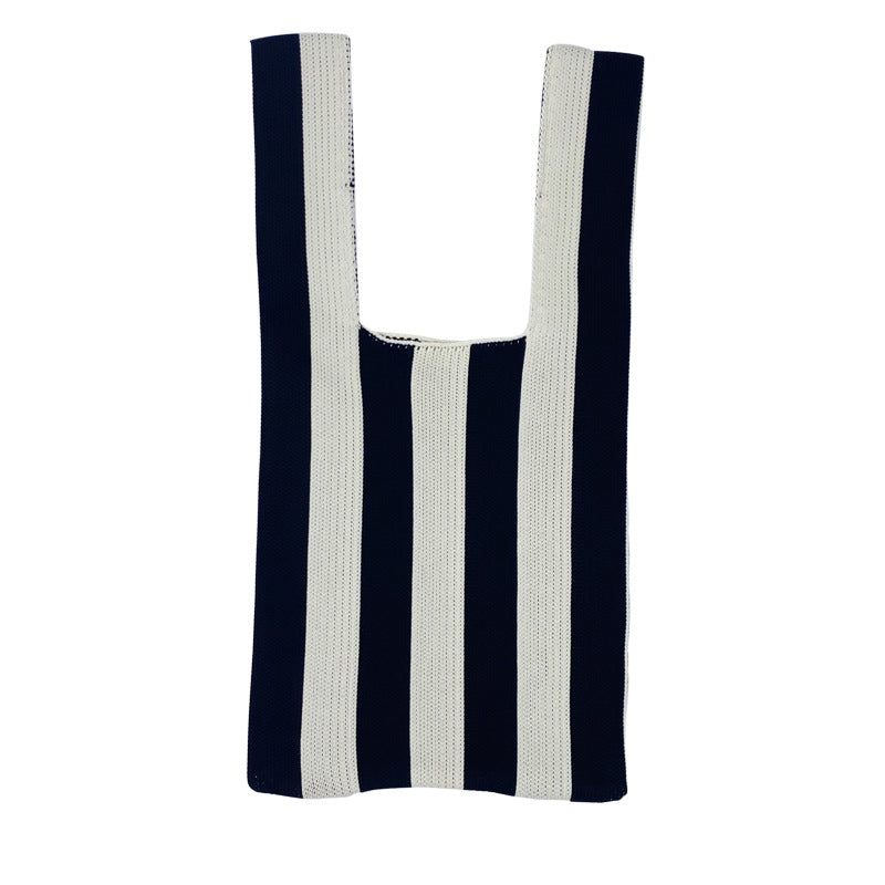 Creative And Simple Vest Shape Woolen Knitted Handbag