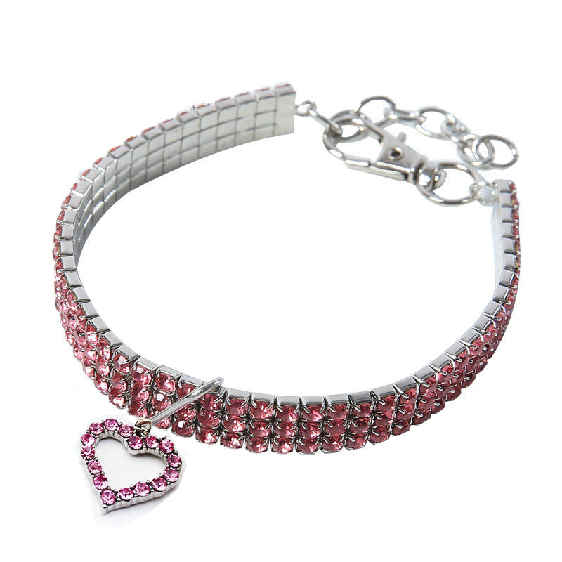 Elastic pet dog necklace
