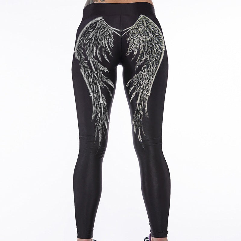 European And American Hot Wings Digital Printing Tight Yoga Pants