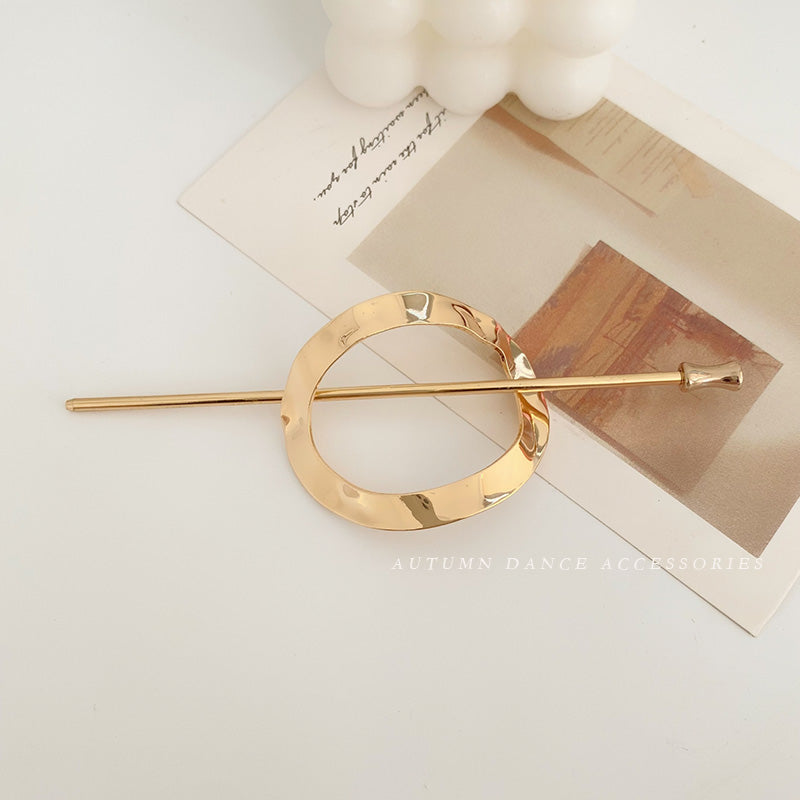 Metallic Cold Wind Simple Modern Hairpin