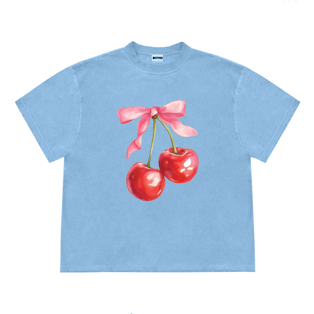 College Style Short Sleeve T-shirt Loose Large Size