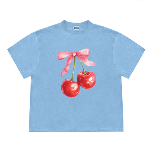 College Style Short Sleeve T-shirt Loose Large Size