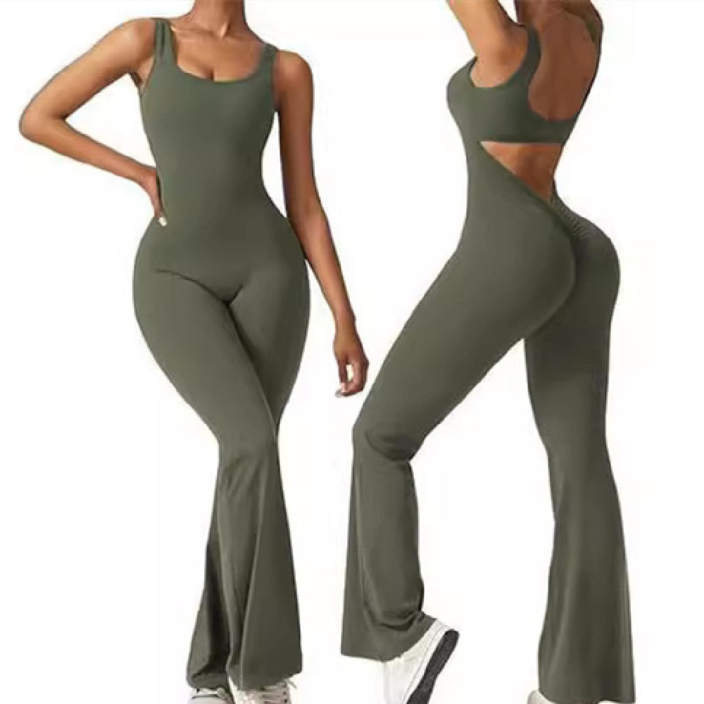 Hollow-out Beauty Back One-piece Hip Lifting Sport