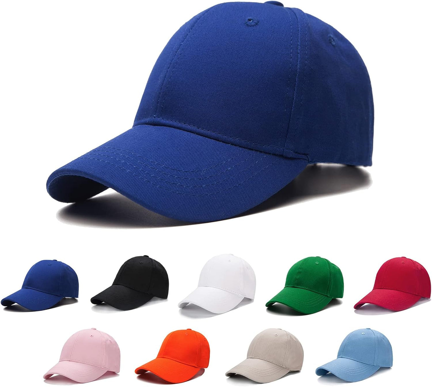 Baseball Cap for Kids-Adjustable Washed Cotton Golf Toddler Hat for Boys & Girls