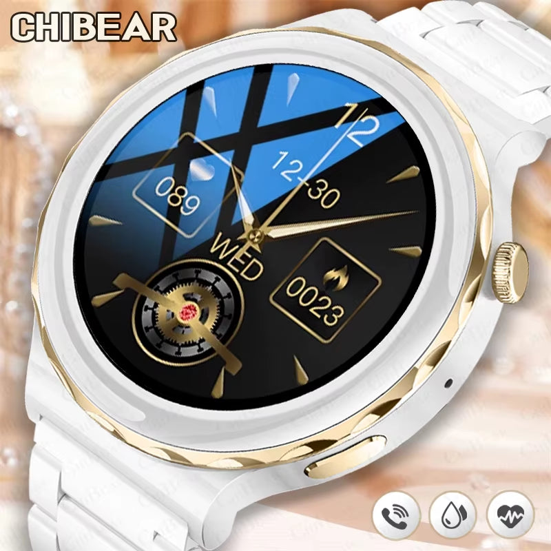 2024 New Fashion Women Smart Watch Heart Rate GPS Sport Fitness Watch Waterproof Voice Calling Smart Watch for Huawei Watch GT3