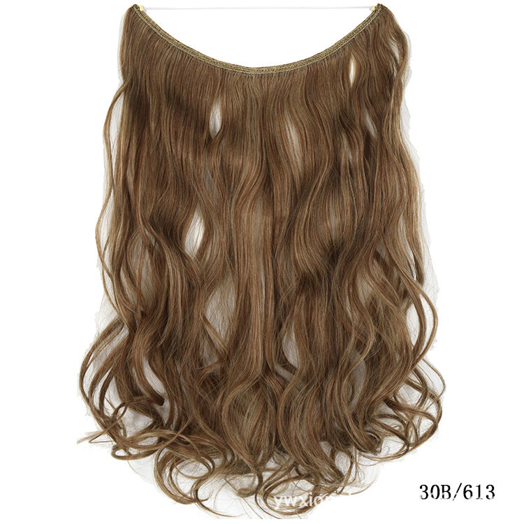 Women's One-piece Seamless Hair Extension Wig Set