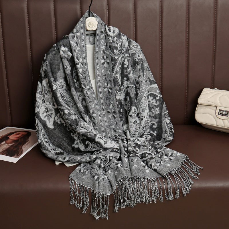 Jacquard Outerwear Women's Shawl Spring And Summer