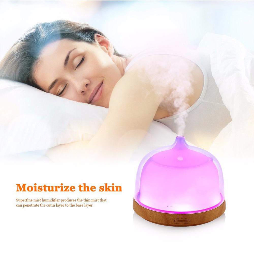 Bedside lamp for air humidifier