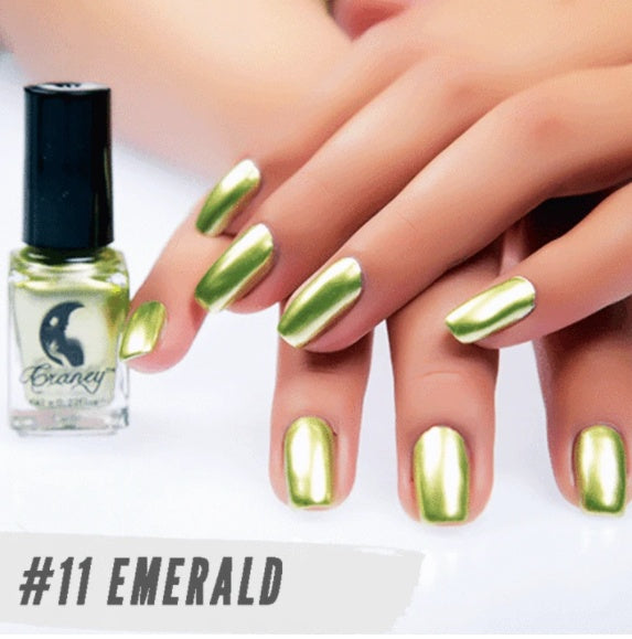 New metallic color, stainless steel color, mirror silver nail polish