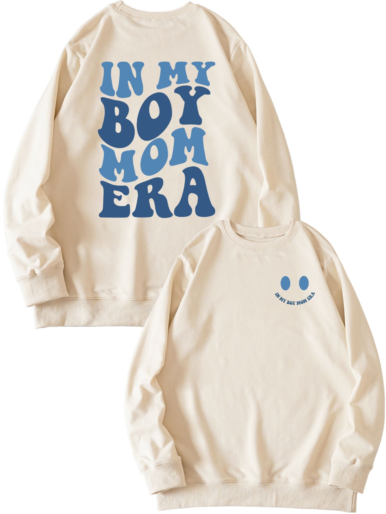Double-sided Printed Pullover Sweatshirt Long-sleeved Shirt