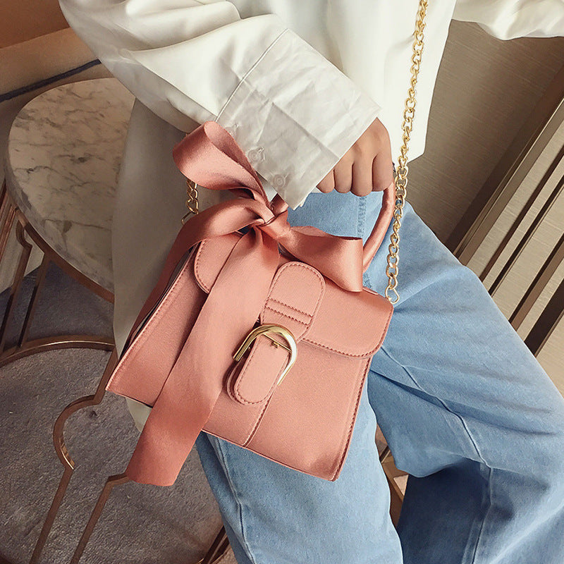 Female bag ladies shoulder bag fashion bow velvet handbag