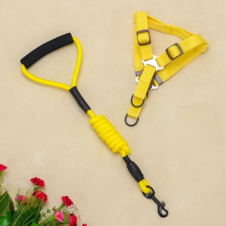 Pet supplies foam handle chest strap traction rope set