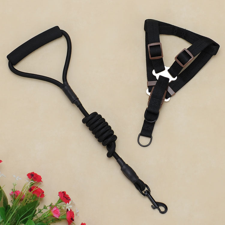 Pet supplies foam handle chest strap traction rope set