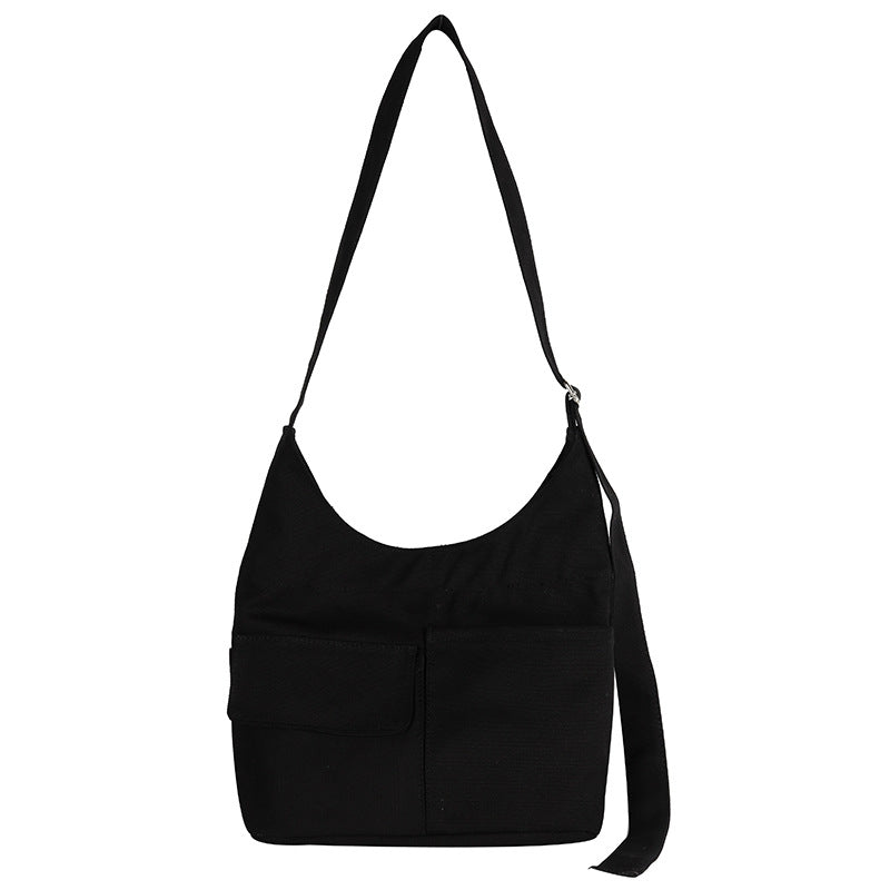 Multi Pocket Tote Canvas Bag High Capacity