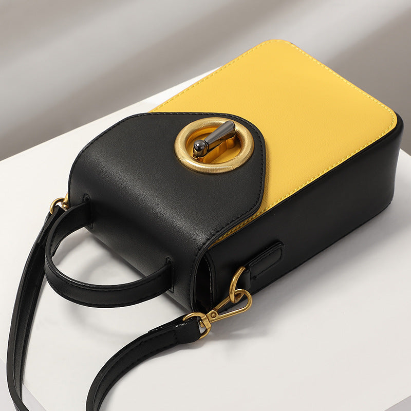 Contrasting color mini phone bag